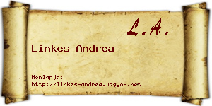 Linkes Andrea névjegykártya